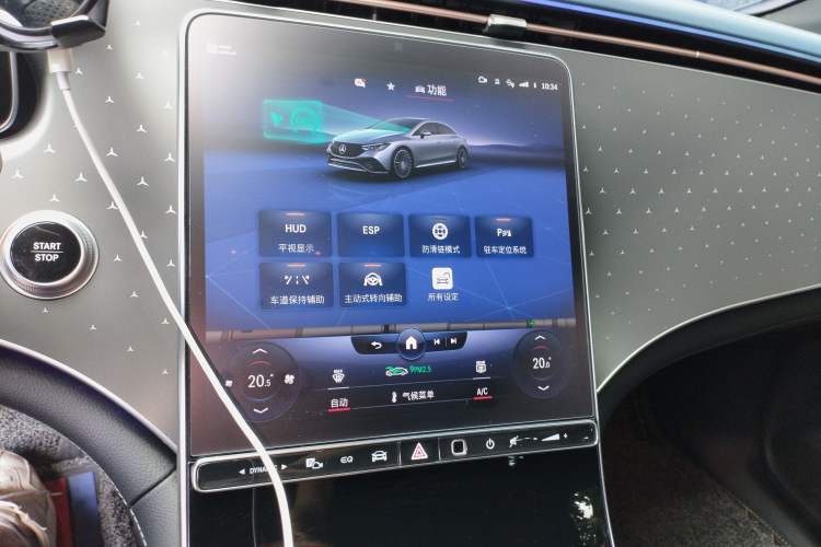 Used Mercedes-Benz EQE 2022 350 First Edition Special Version Audio And AC Panel