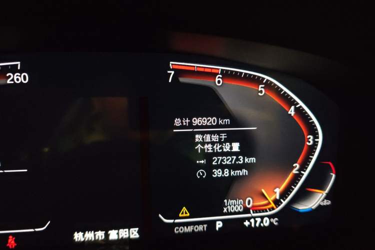 Used BMW 5 Series 2020 530Li Leading Edition Luxury Package Odometer Close Up