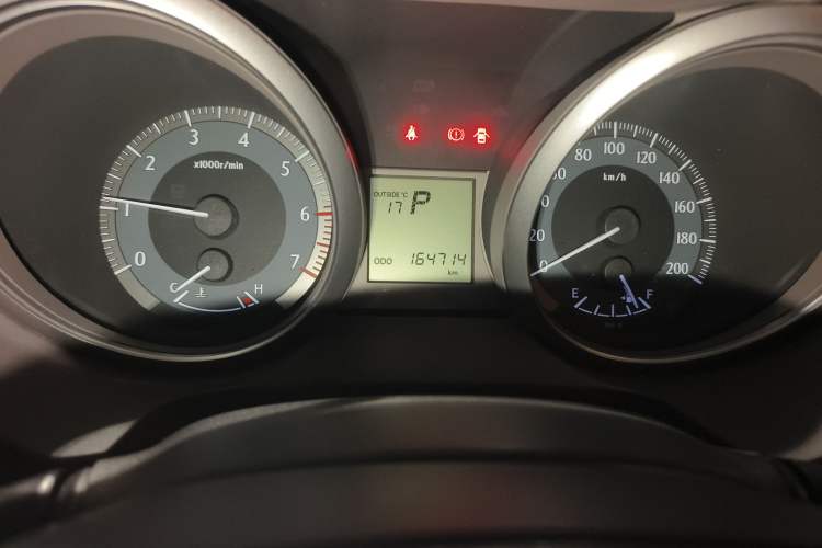 Used Toyota Prado  Odometer Close Up