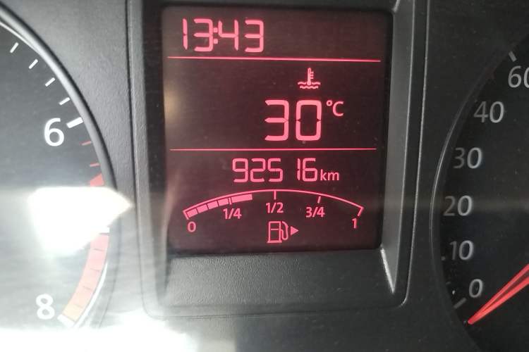 Used Volkswagen Jetta 2013 1.4L Manual Comfort Model Odometer Close Up