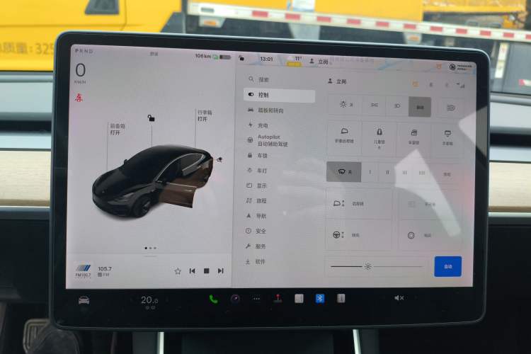 Used Tesla Model 3 2020 Revised Version Standard Range Rear-Wheel Drive – Upgraded Edition Instrument Cluster