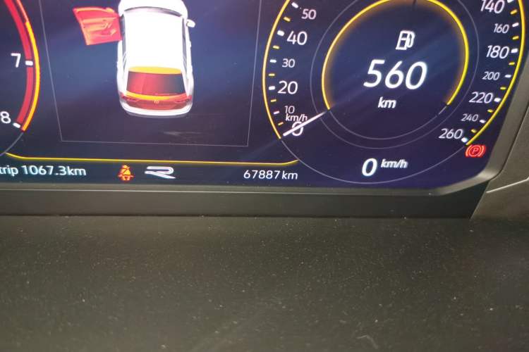 Used Volkswagen Tiguan L 2021 330TSI Automatic Two-Wheel Drive R-Line Flagship Edition Odometer Close Up