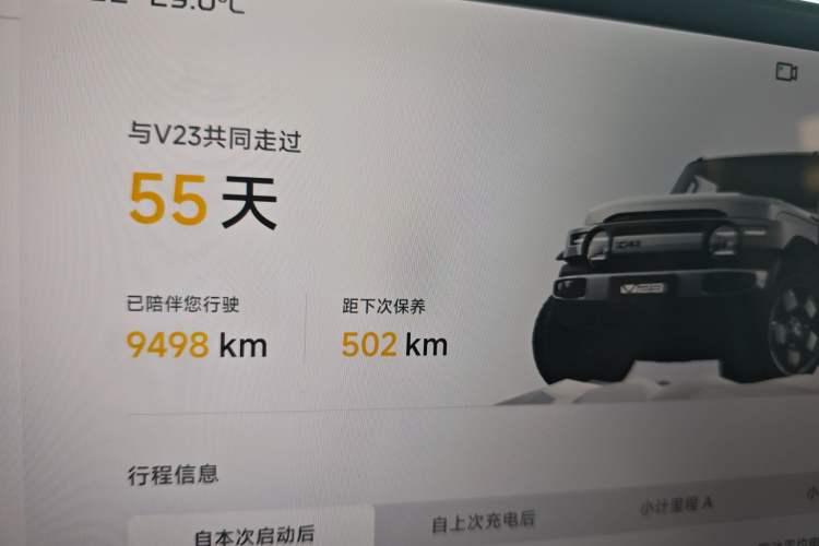 Used iCAR V23 2025 401 Two-Wheel Drive Intelligent Driving Version Instrument Cluster