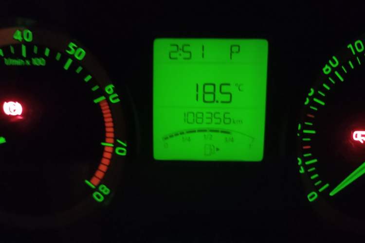 Used Skoda Fabia 2017 1.4L Automatic Car Enjoy Edition Odometer Close Up