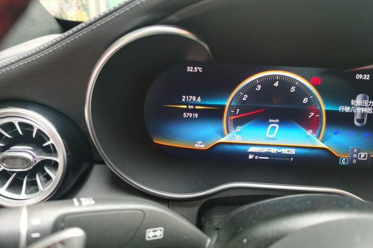 Used Mercedes-Benz C-Class AMG 2019 AMG C 43 4MATIC Coupe Odometer Close Up