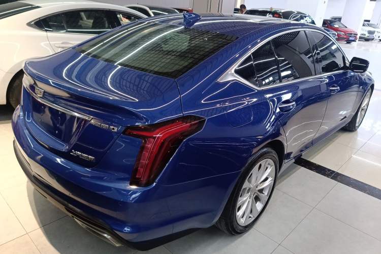 Used Cadillac CT5 2021 28T Luxury Model Rear Right 45 Deg