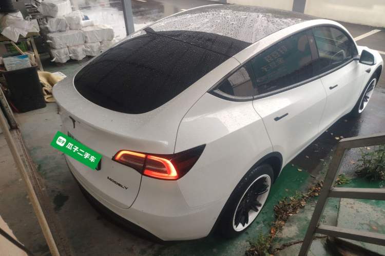 Used Tesla Model Y 2022 Revised Version Rear-Wheel Drive Rear Right 45 Deg