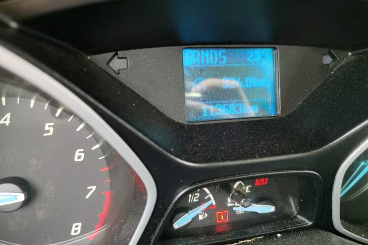 Used Ford Focus 2012 Sedan 1.6L Automatic Comfort Model Odometer Close Up