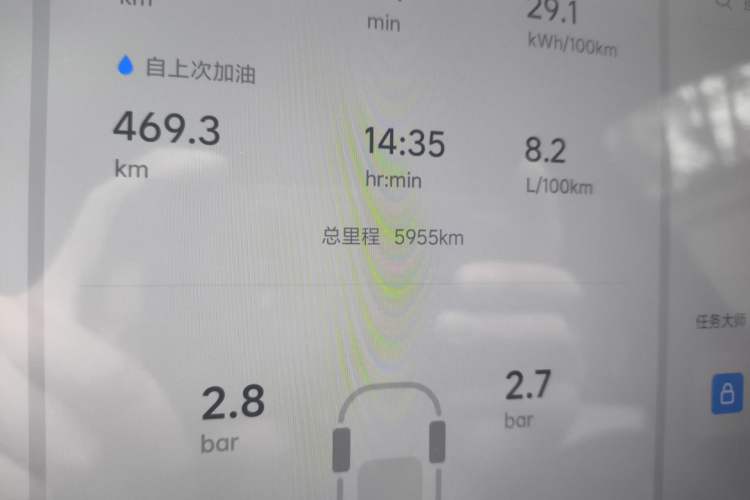 Used Li Auto L7 2023 Pro Model Odometer Close Up