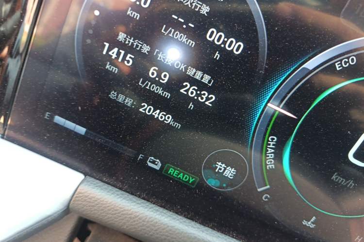 Used GAC Trumpchi GS8 2022 Dual-Engine Series 2.0TM Four-Wheel Drive Prestige Edition (6 Seats) Odometer Close Up