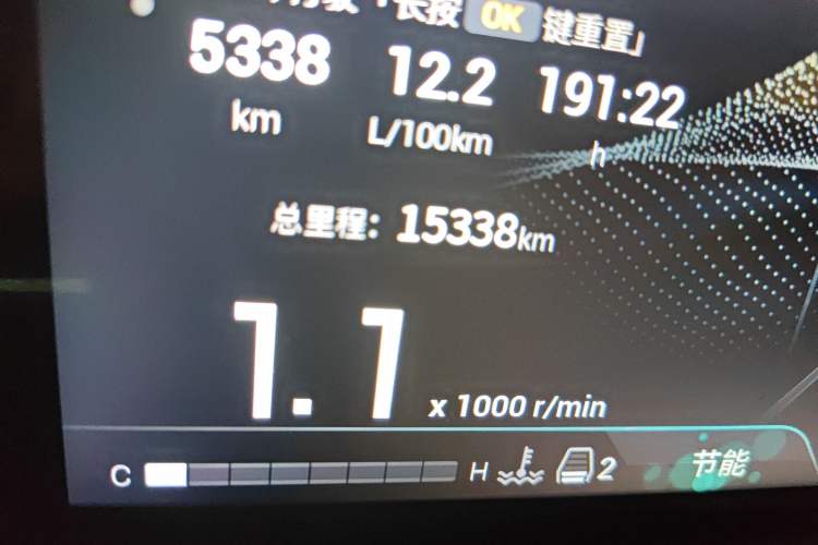 Used GAC Trumpchi M8 2024 Master Series 400T Ultimate Edition Odometer Close Up