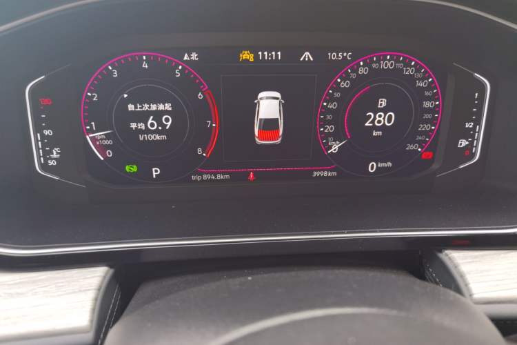 Used Volkswagen Sagitar 2025 Revised Version Three 300TSI DSG Excellence Edition Odometer Close Up