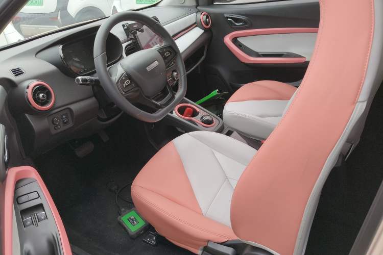 Used Chery QQ Little Ant 2022 Revised Version Sweet Pink Edition Half-Sugar Version Lithium Iron Phosphate 30.7 kWh 30 kW 301 km Left Front Seat