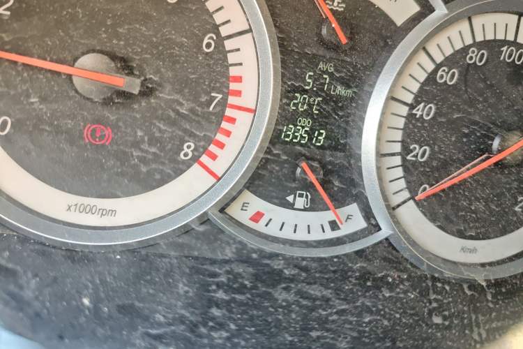 Used Suzuki Liana A6 2014 Hatchback 1.4L Manual Enjoyment Model Odometer Close Up