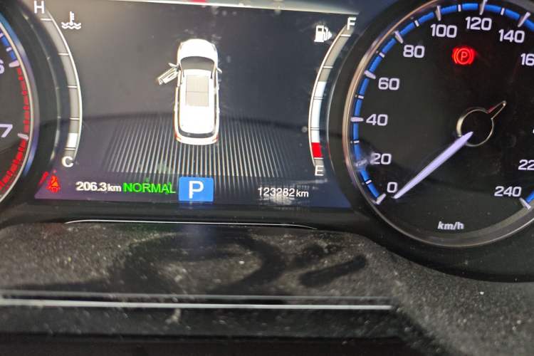 Used GAC Trumpchi GS8 2017 320T Two-Wheel Drive Luxury Smart Connectivity Version (7 Seats) Odometer Close Up