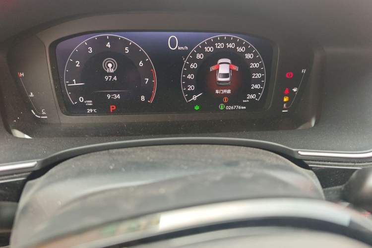 Used Honda Integra 2022 240TURBO CVT Prestige Edition Odometer Close Up