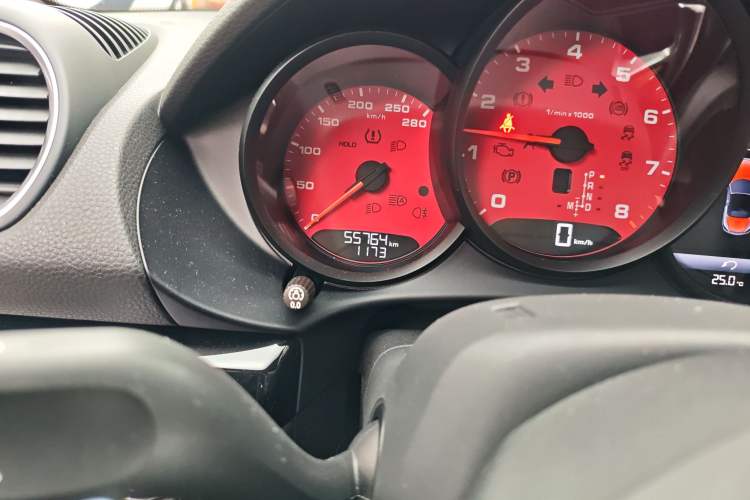 Used Porsche 718 2019 Boxster T 2.0T Odometer Close Up