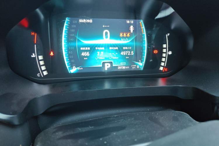 Used Chery Tiggo 7 2022 Super Edition 1.5T CVT Super Hero Odometer Close Up