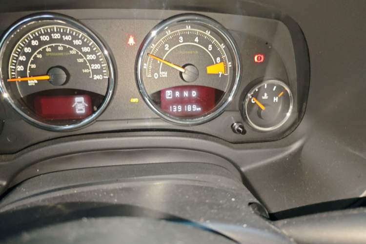 Used Jeep Compass 2014 Revised Version 2.4L Four-Wheel Drive Comfort Edition Odometer Close Up