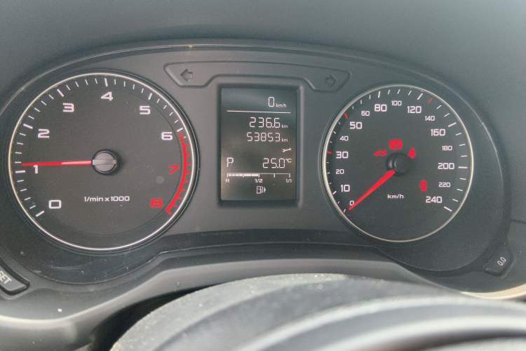 Used Audi A1 2014 30 TFSI Sportback Fashion Model Odometer Close Up