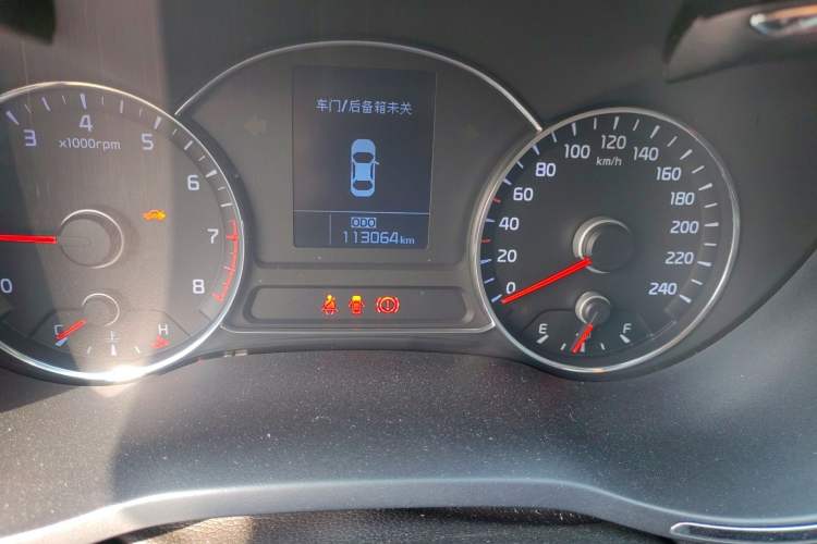 Used Kia K3 2013 1.6L Manual GLS Odometer Close Up