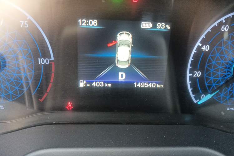 Used Hongqi E-QM5 2022 431 km Charge & Enjoy Edition Odometer Close Up