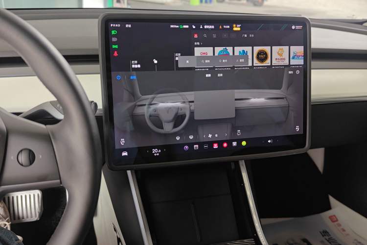 Used Tesla Model 3 2020 Revised Version Standard Range Rear-Wheel Drive – Upgraded Edition Audio And AC Panel