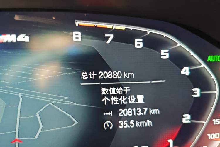 Used BMW 4 Series 2022 430i M Sport Night Edition Package Odometer Close Up