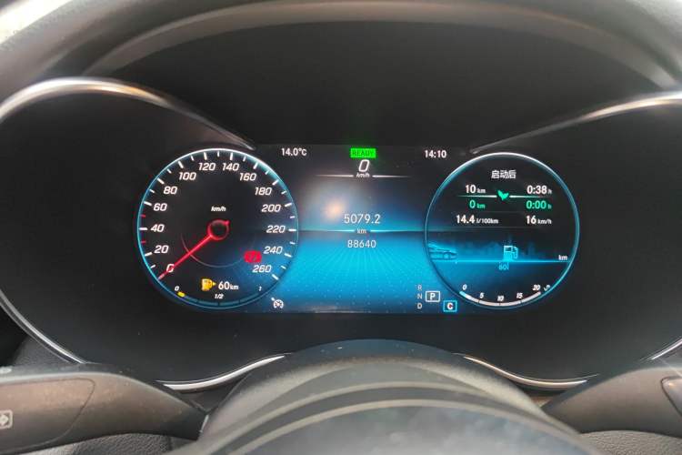 Used Mercedes-Benz C-Class 2021 C 260 Star Edition Odometer Close Up