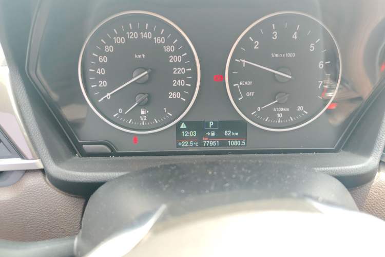 Used BMW X1 2016 sDrive18Li Luxury Model Odometer Close Up