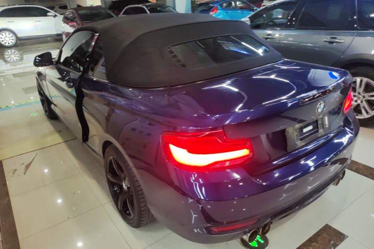 Used BMW 2 Series 2018 220i Convertible Coupe Sports Design Package Rear Left 45 Deg