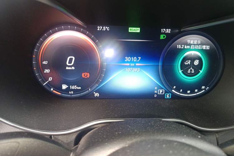 Used Mercedes-Benz C-Class 2021 C 260 Star Edition Odometer Close Up