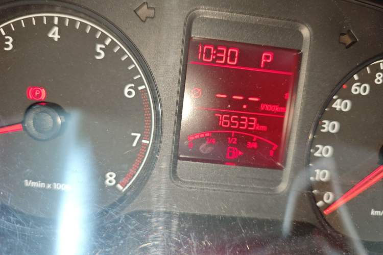 Used Volkswagen Polo 2013 1.6L Automatic Comfort Edition Odometer Close Up