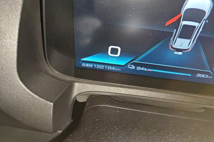 Used BYD Yuan New Energy 2019 EV535 Smart Connect Trendsetting Model Odometer Close Up