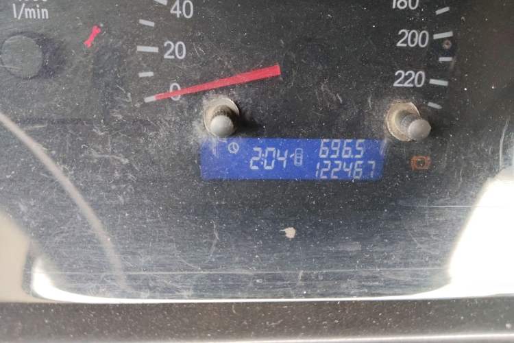 Used Chery A5 2007 1.6L Manual Comfort Version Odometer Close Up