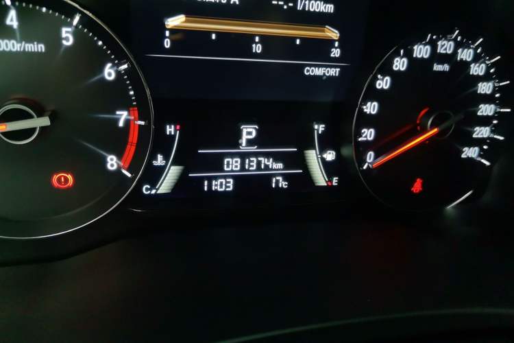 Used Honda Avancier 2017 370TURBO Four-Wheel Drive Prestige Edition Odometer Close Up