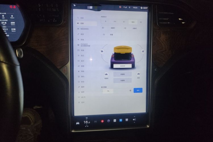 Used Tesla Model X 2019 Long-Range Version Audio And AC Panel