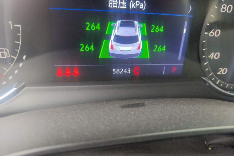 Used Cadillac XT5 2021 2.0T Two-Wheel Drive Luxury Version Odometer Close Up