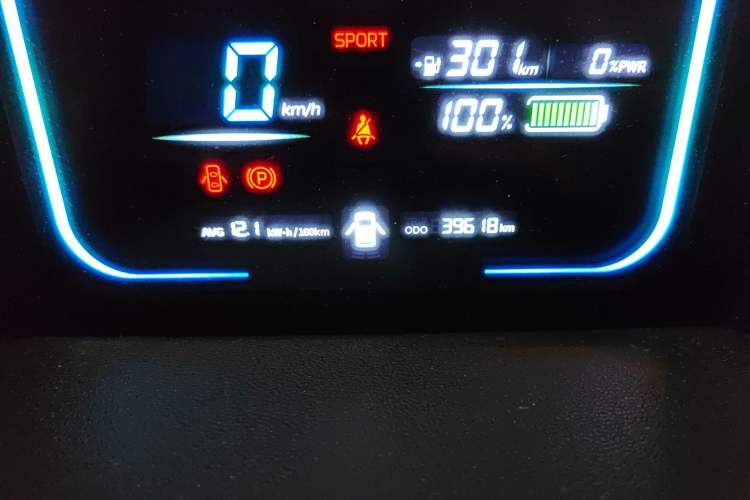 Used CHANGAN NEVO Lumin 2022 301km Honey-Sweet Version Odometer Close Up