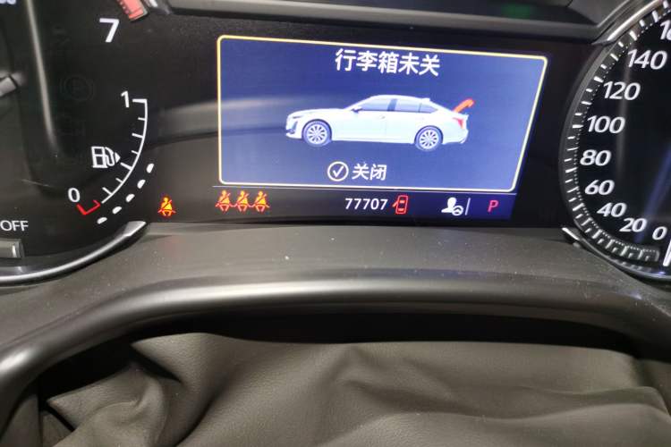 Used Cadillac CT5 2021 28T Luxury Model Odometer Close Up