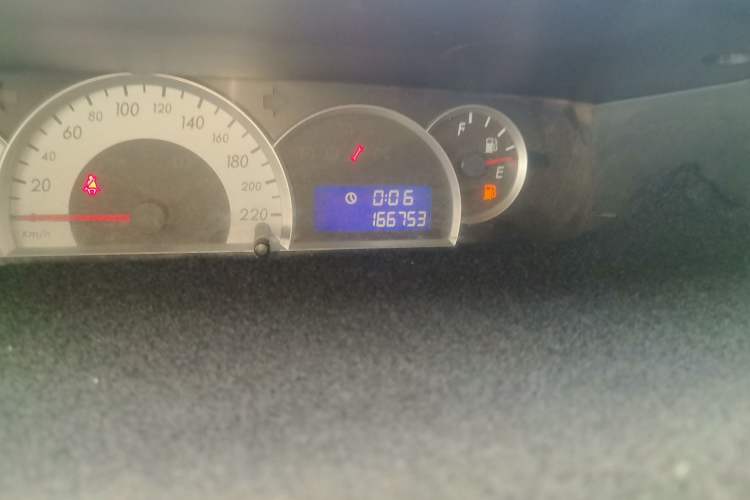 Used RELY V5 2009 1.8L Manual Luxury Model Odometer Close Up