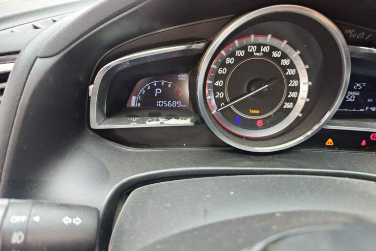 Used Mazda 3 Axela 2016 Sedan 1.5L Automatic Luxury Model Odometer Close Up