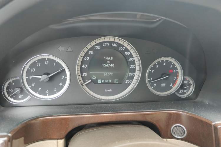 Used Mercedes-Benz E-Class 2010 E 260 L CGI Elegant Model Odometer Close Up