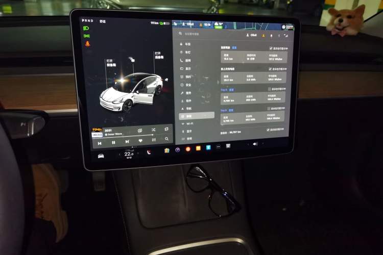 Used Tesla Model 3 2021 Standard Range Rear-Drive Upgraded Version Audio And AC Panel