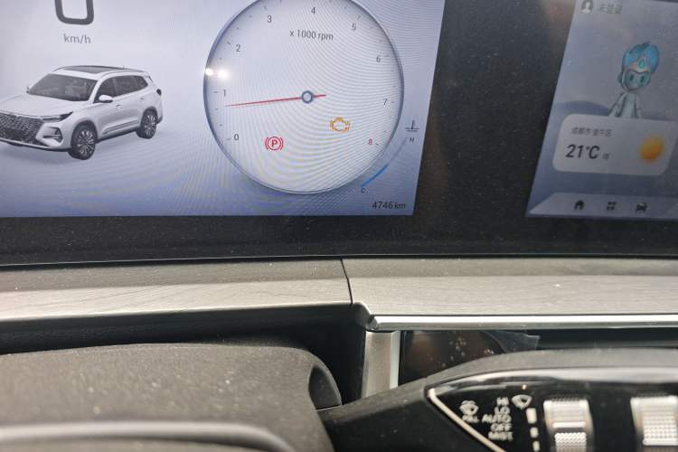 Used Chery Tiggo 8 PRO 2025 290T Two-Wheel-Drive Luxury Edition Odometer Close Up