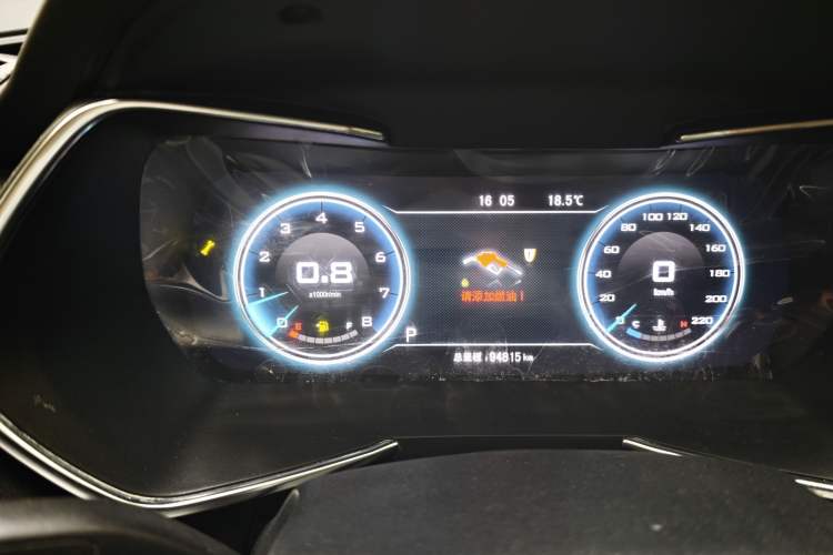 Used Zotye T500 2018 1.5T Automatic Smart Connected Prestige Model Instrument Cluster