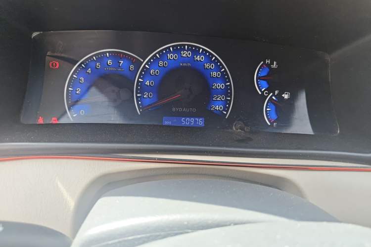 Used BYD F3 2012 Energy-Saving Model 1.5L Manual Comfort Version Odometer Close Up