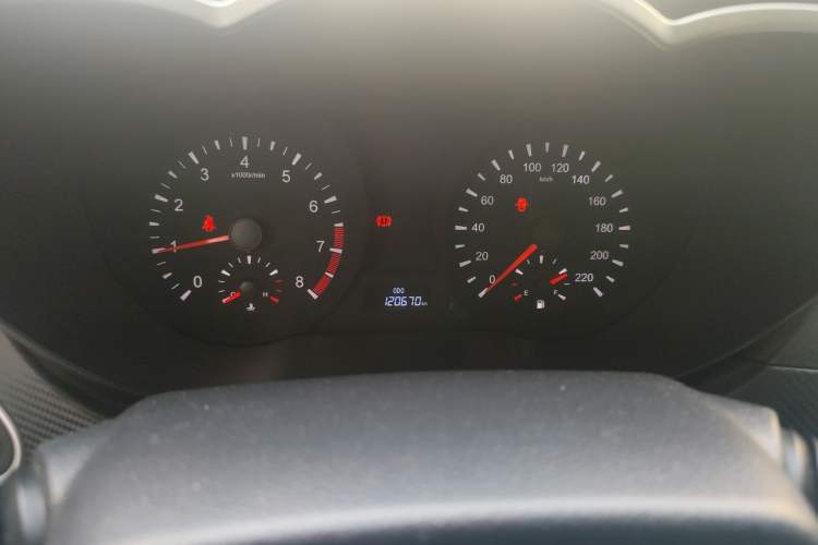 Used Haima Fumei 2015 1.6L Manual Prestige Model Odometer Close Up