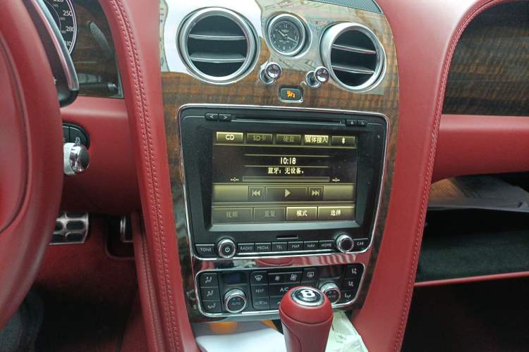 Used Bentley Continental 2016 4.0T GT V8 Standard Edition Audio And AC Panel