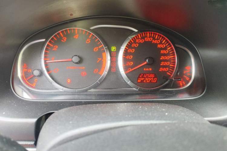 Used Mazda 6 2006 Coupe 2.3L Automatic Model Odometer Close Up